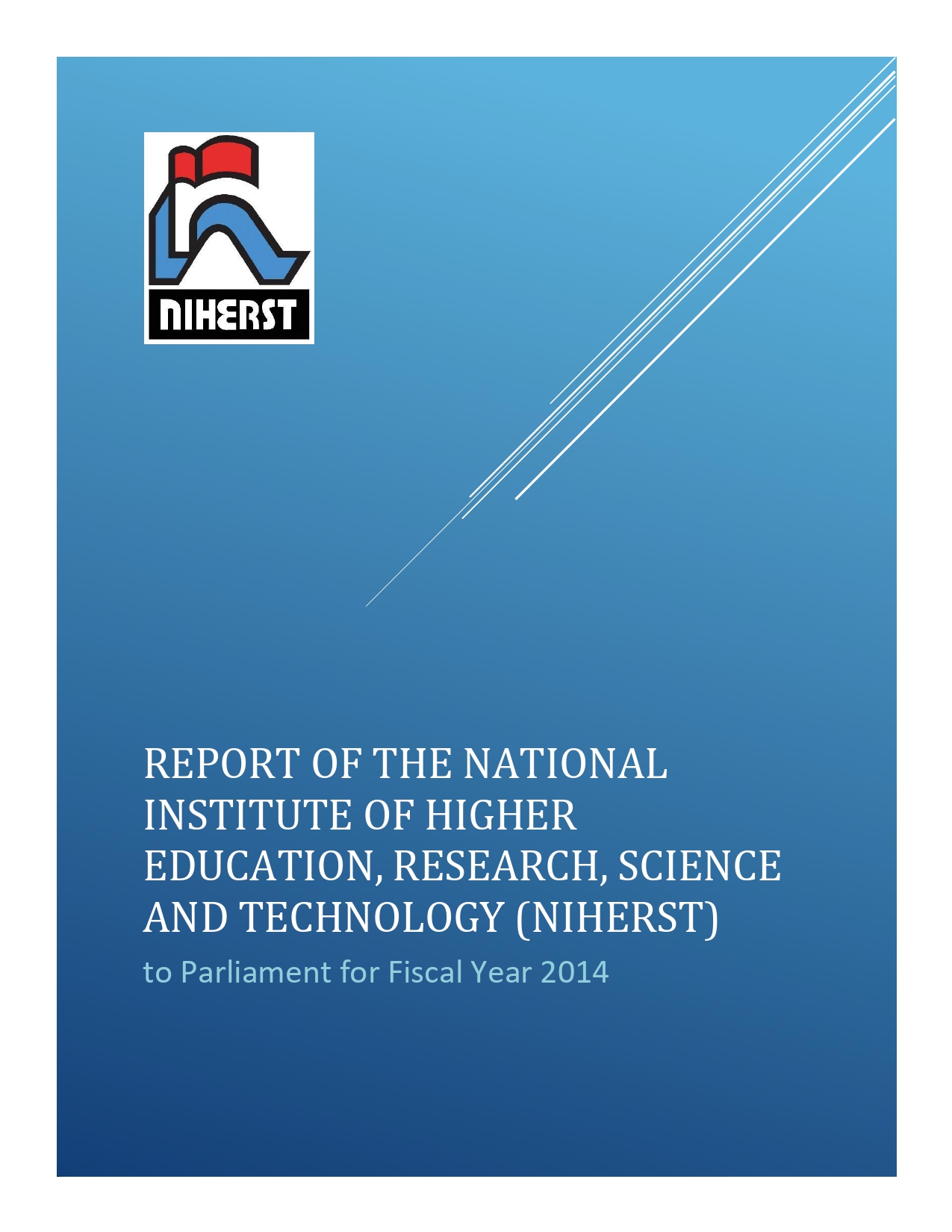 NIHERST Administrative Report 2014